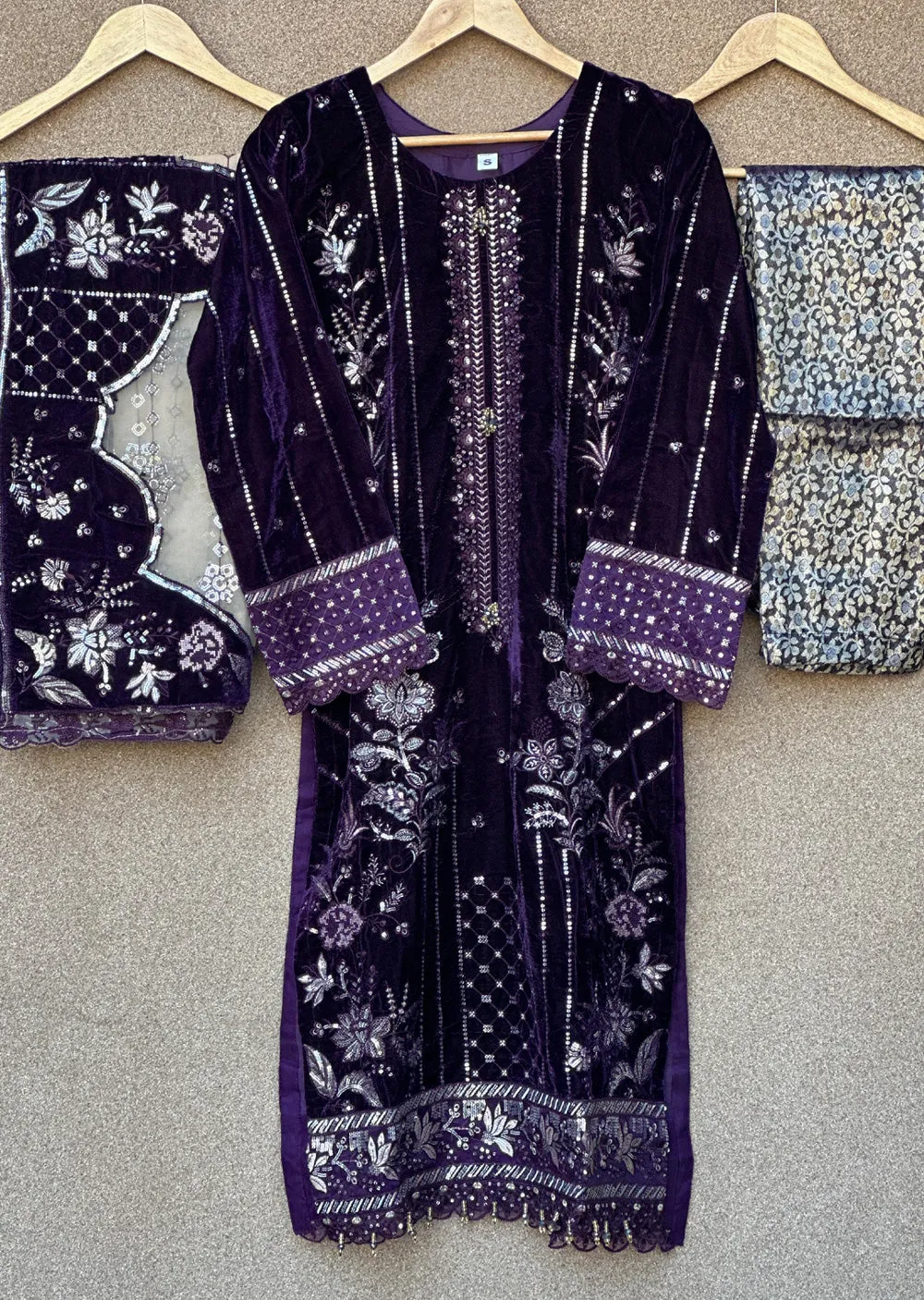 UJK-03 - Purple - Readymade - Florine Velvet Suit 2025