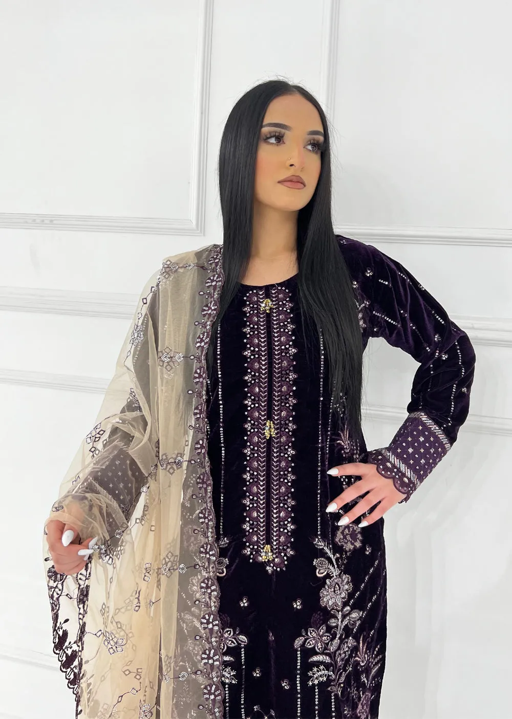 UJK-03 - Purple - Readymade - Florine Velvet Suit 2025