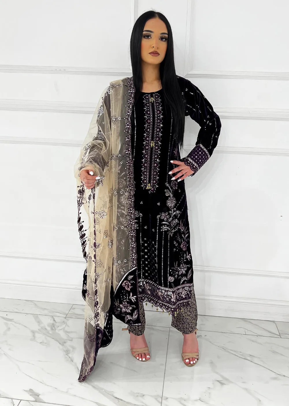 UJK-03 - Purple - Readymade - Florine Velvet Suit 2025