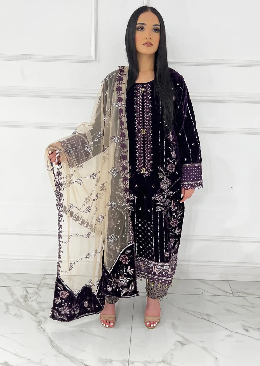 UJK-03 - Purple - Readymade - Florine Velvet Suit 2025
