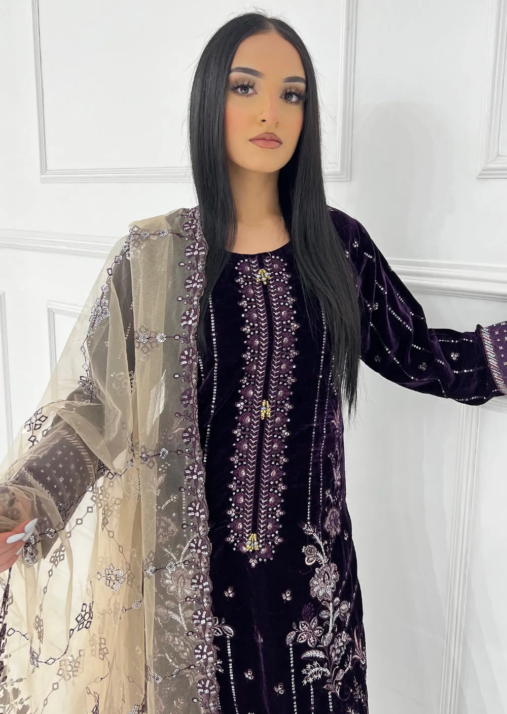 UJK-03 - Purple - Readymade - Florine Velvet Suit 2025