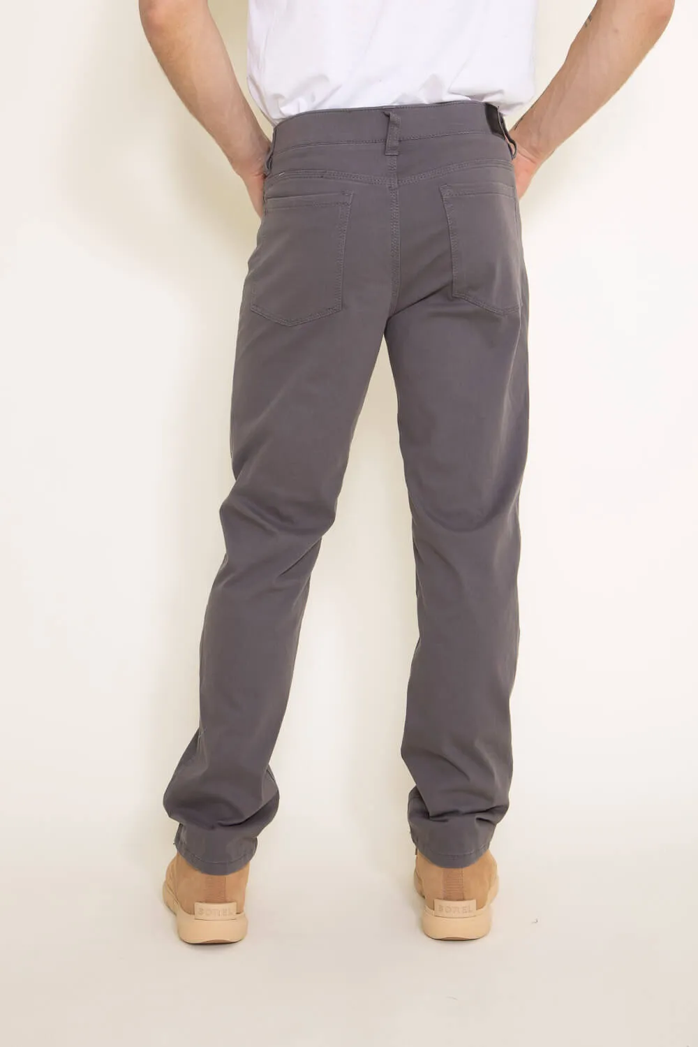 Union Five Pocket Comfort Twill Pants for Men in Grey | H3538WT-049H-GREY