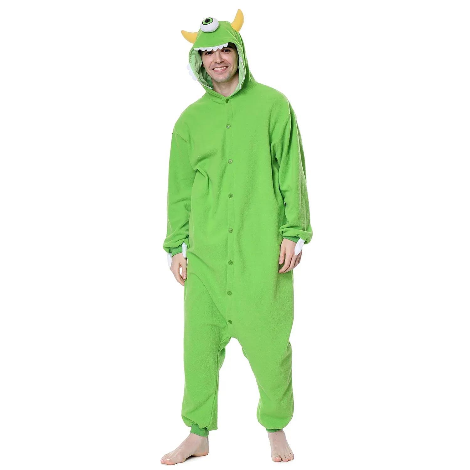 Unisex Cartoon Onesies Sullivan Mike Men Women Couple Pajamas Green Blue Funny Cute Jumpsuit Halloween Festival Outfit Overalls