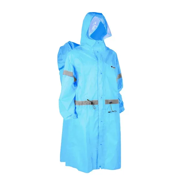 Unisex Reflective Outdoor Climbing Backpack Rain Poncho - Waterproof and Windproof