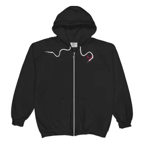 Unisex  Zip Hoodie, UD Logo Red