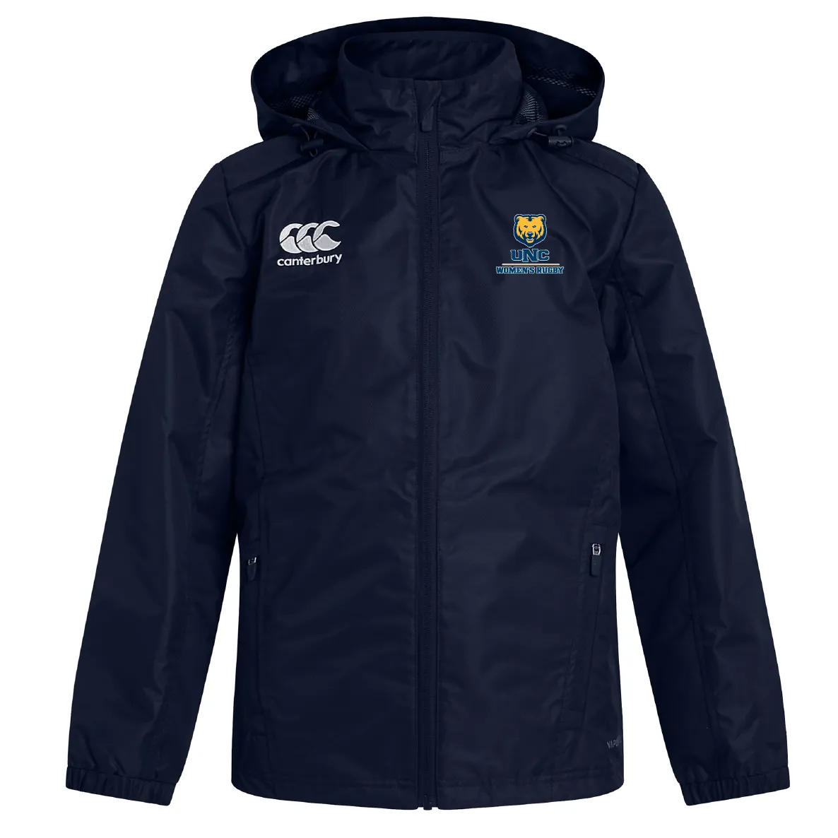 University of Northern Colorado Women Club Vaposhield Full Zip Rain Jacket by Canterbury