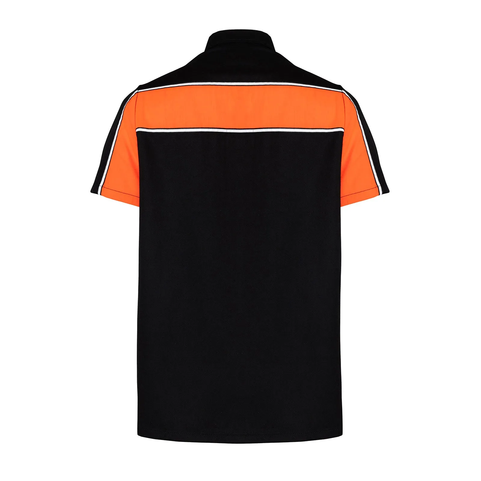 VB770 - Men's Work Shirts Black & Orange