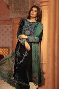 VEL-20-103-Teal | MariaB Velvet Collection 2021 | Unstitched Embroidered Velvet Suits