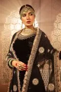 VEL-20-104-Black | MariaB Velvet Collection 2021 | Unstitched Embroidered Velvet Suits