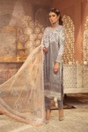 VEL-20-107-Lilac | MariaB Velvet Collection 2021 | Unstitched Embroidered Velvet Suits
