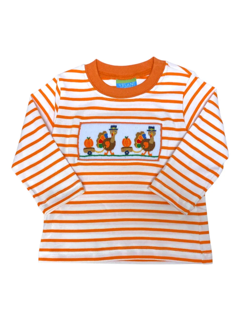 Velani Thanksgiving Smocked Girl Shirt