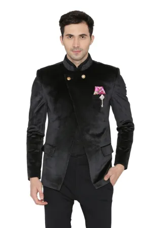 Velvet Black Bandhgala