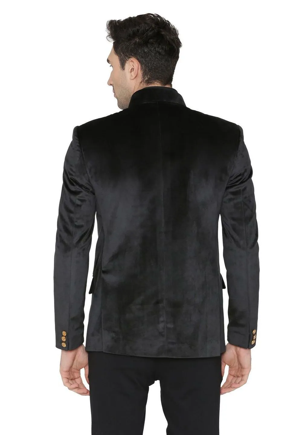 Velvet Black Bandhgala