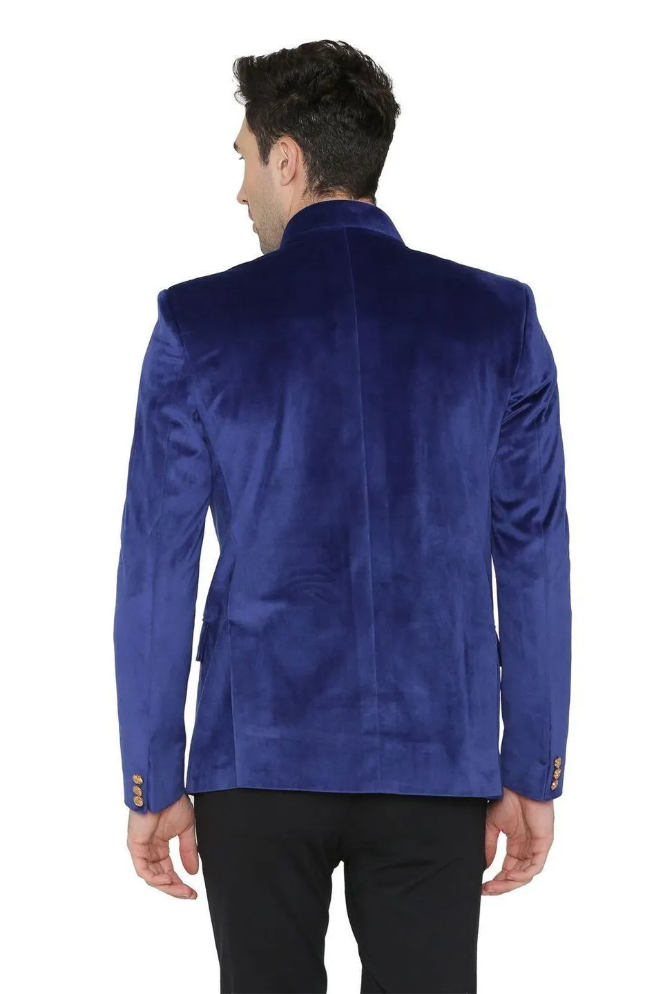 Velvet Blue Bandhgala