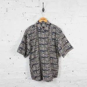Vintage Pattern Shirt - Blue/Grey - L