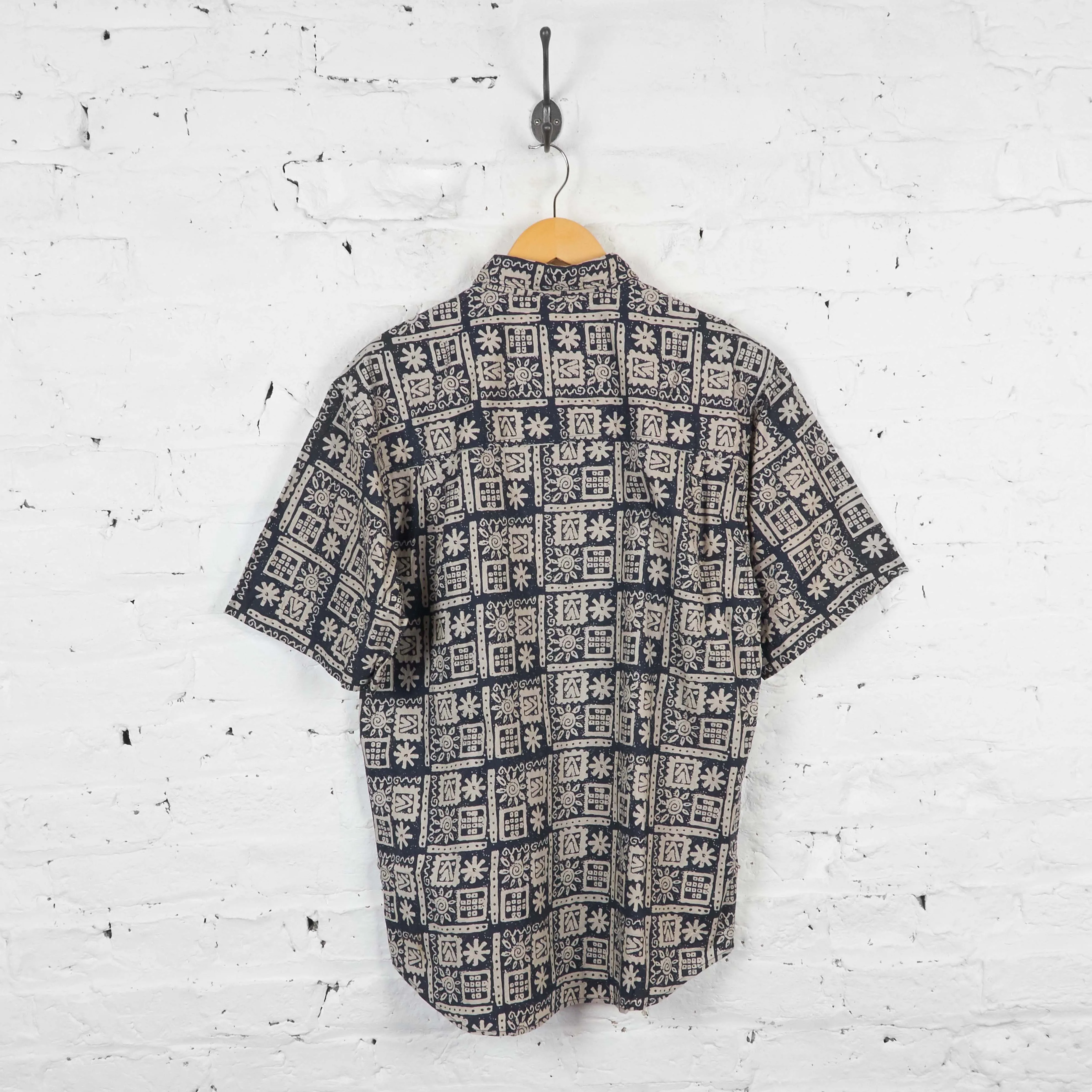 Vintage Pattern Shirt - Blue/Grey - S
