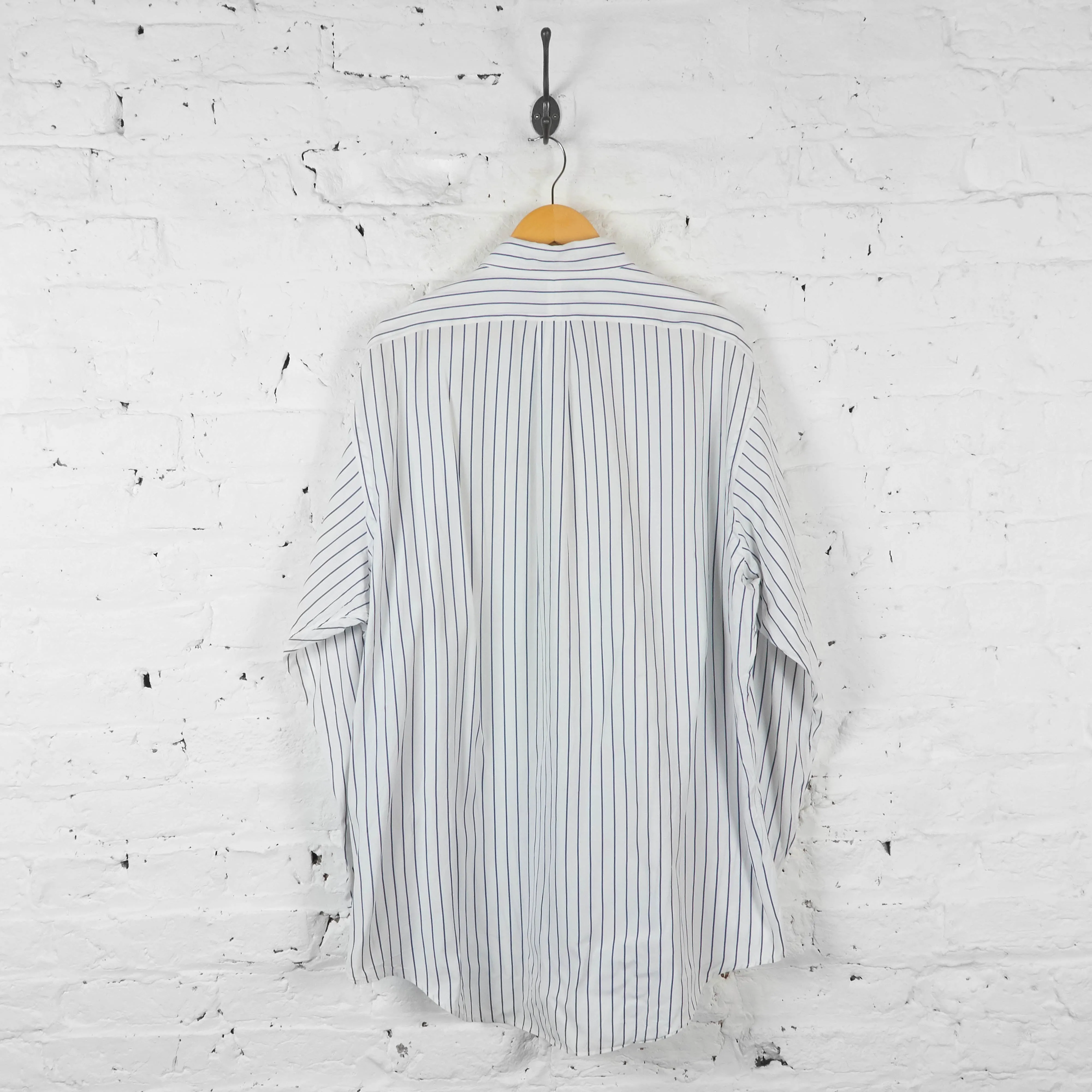 Vintage Ralph Lauren Striped Shirt - White - XL
