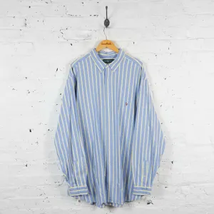 Vintage Striped Ralph Lauren Shirt - Blue - XXXL