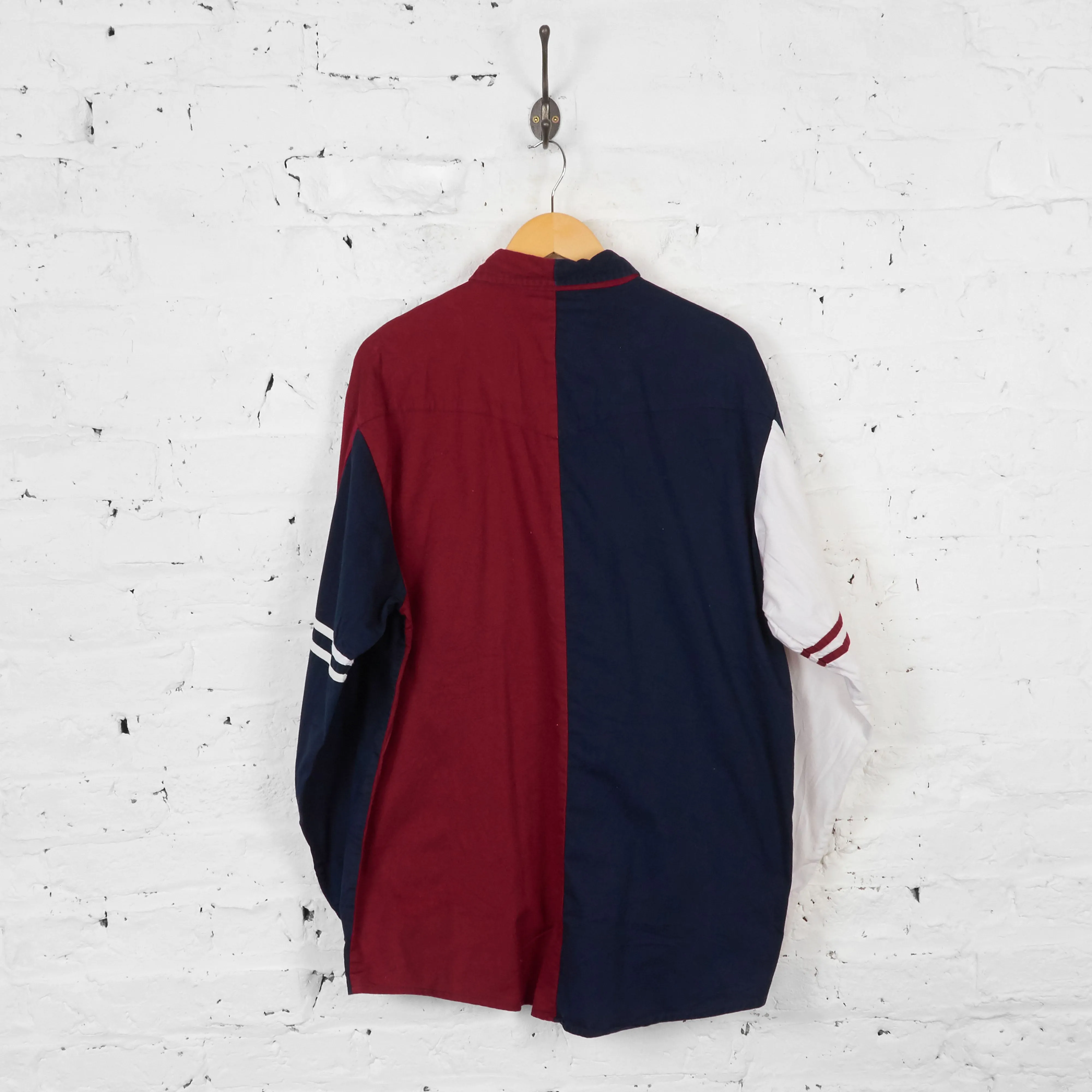 Vintage Striped Wrangler Shirt - Black/Red - L