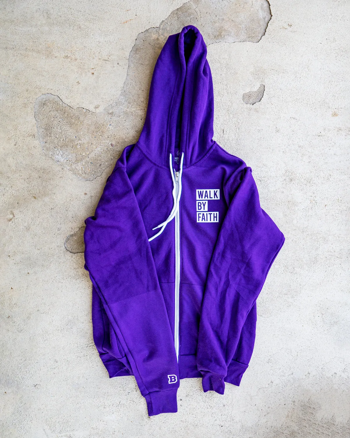 Walk By Faith Adult Full-Zip Sponge Fleece Hoodie