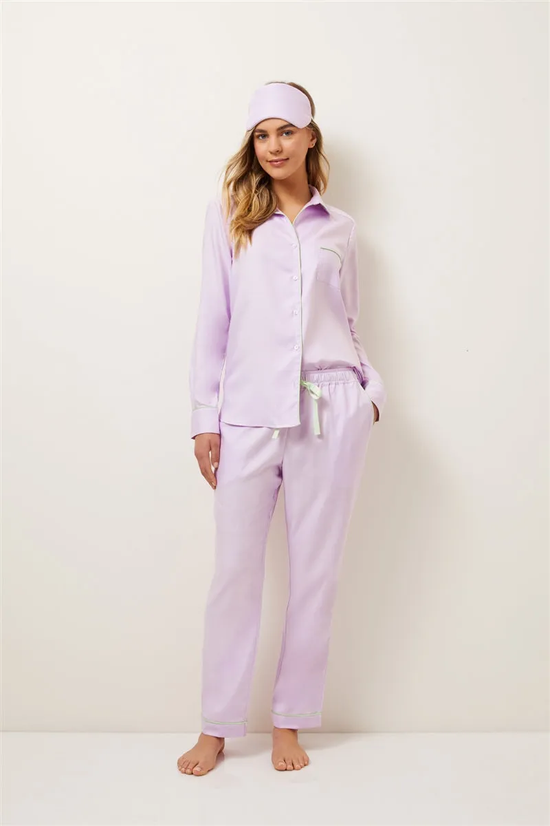Wanderluxe Jacaranda Horizions Long Sleeve PJ Set