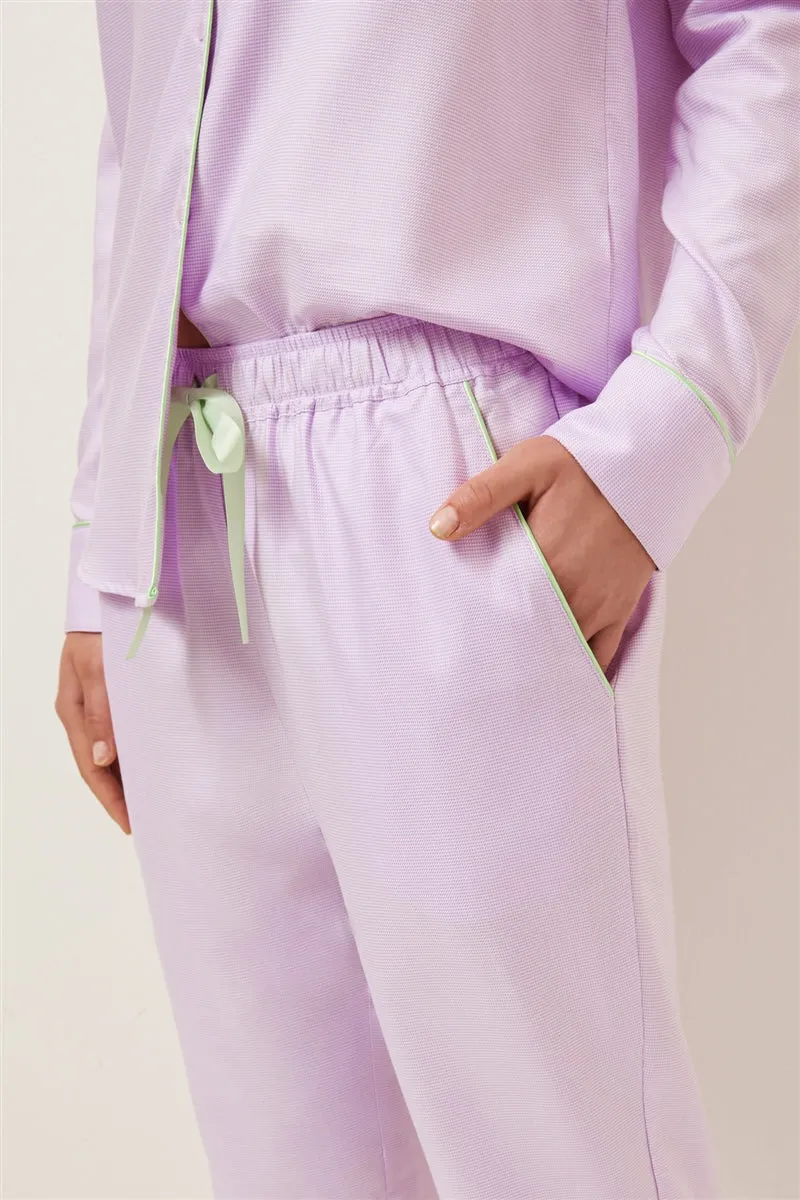 Wanderluxe Jacaranda Horizions Long Sleeve PJ Set