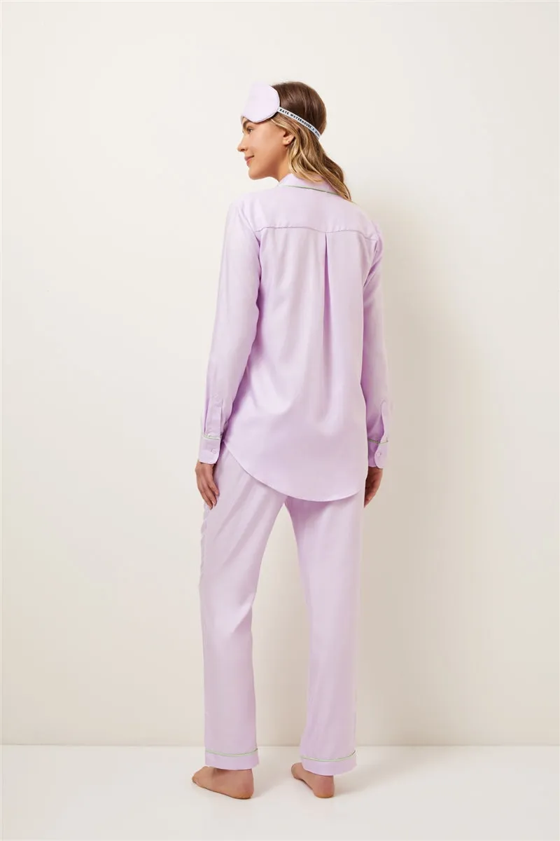 Wanderluxe Jacaranda Horizions Long Sleeve PJ Set