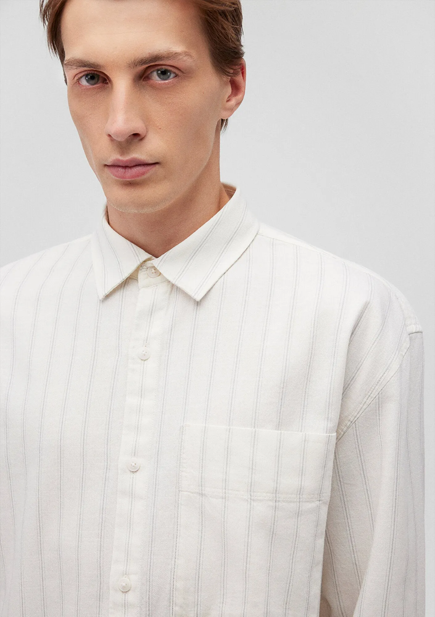 White Striped Shirt