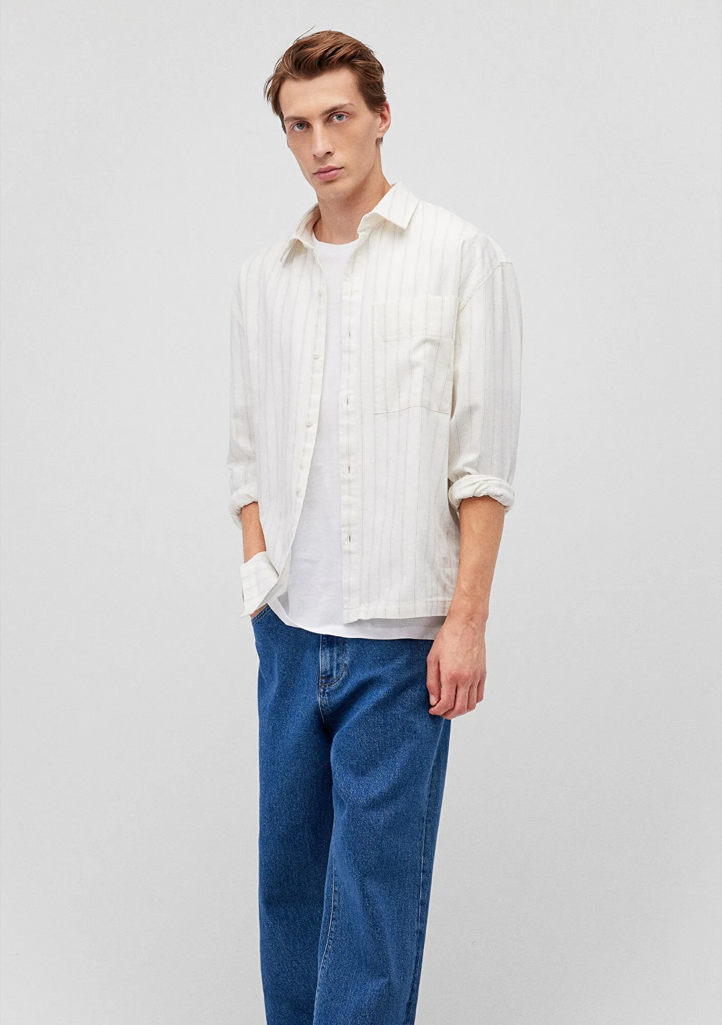 White Striped Shirt