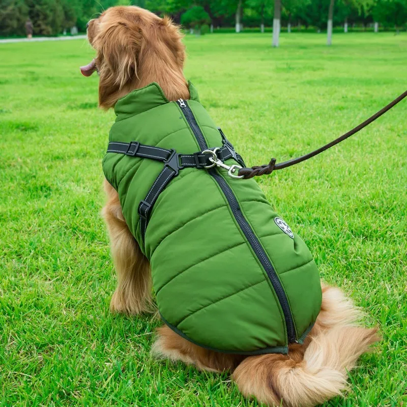 Winter Waterproof Dog Coat with Hood for Small Breeds
