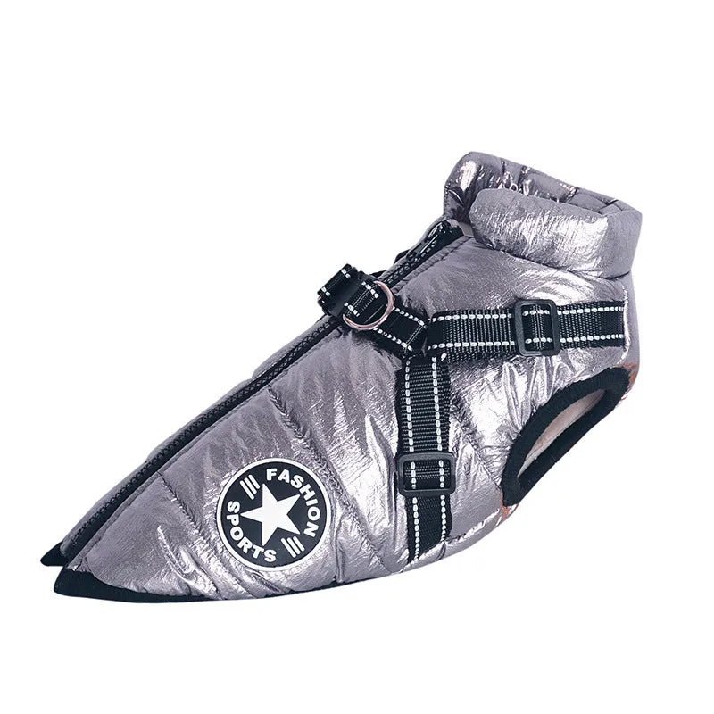 Winter Waterproof Dog Coat with Hood for Small Breeds