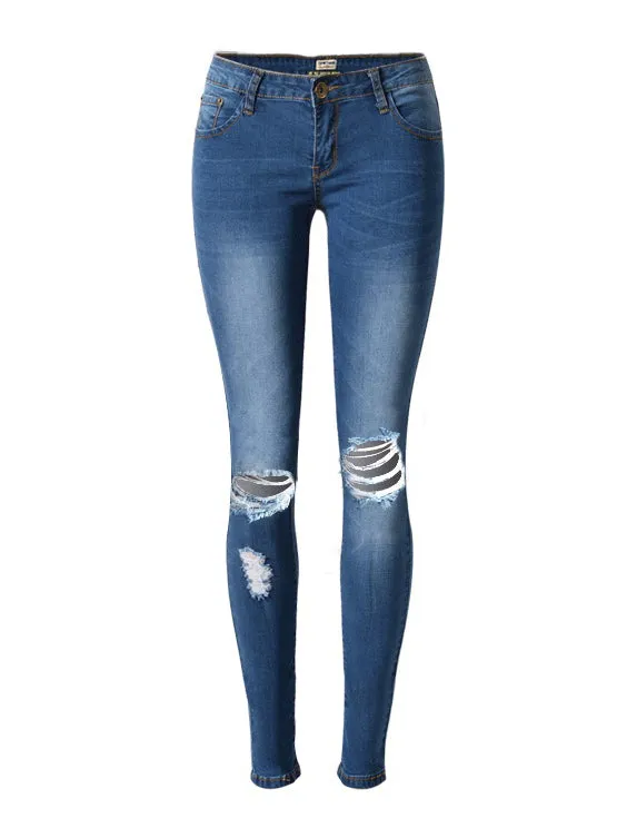 Women Super Stretch Low Waist Jeans