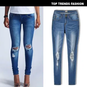Women Super Stretch Low Waist Jeans