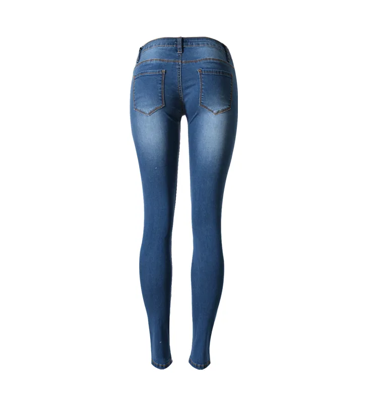 Women Super Stretch Low Waist Jeans