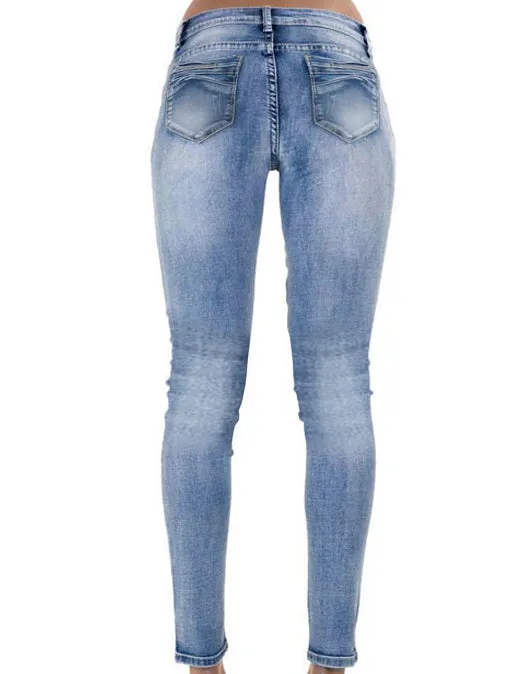 Women's Low Waist Slim Stretch Denim Pants