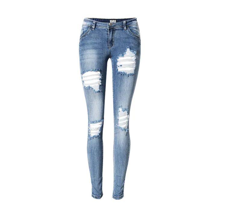 Women's Low Waist Slim Stretch Denim Pants