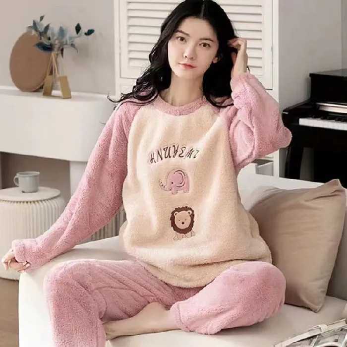 Women's Pajamas Sets Sleepwear, Home Flannel