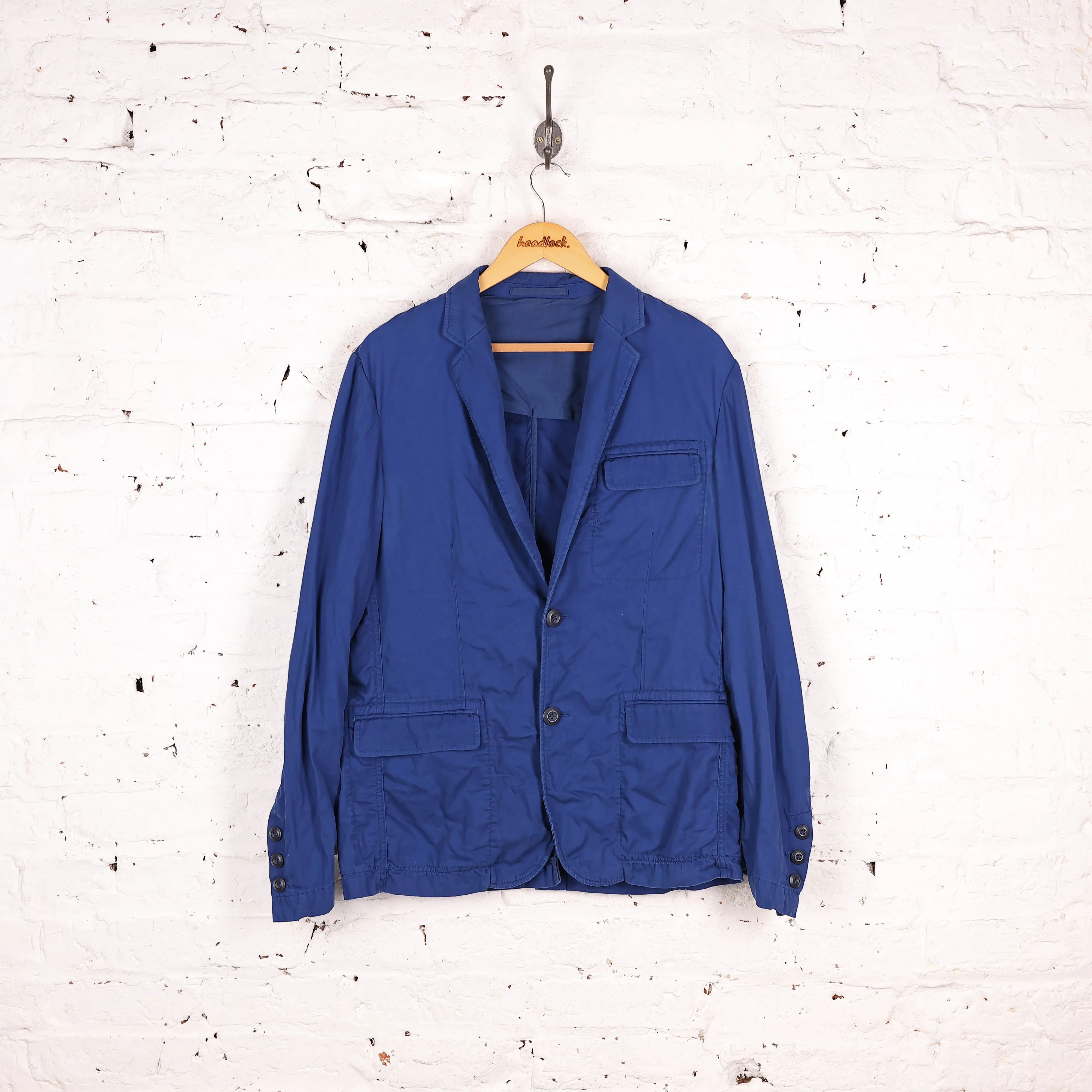 Work Chore Over Shirt Blazer - Blue - M