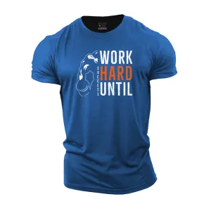Work Hard Until Success Cotton T-Shirt