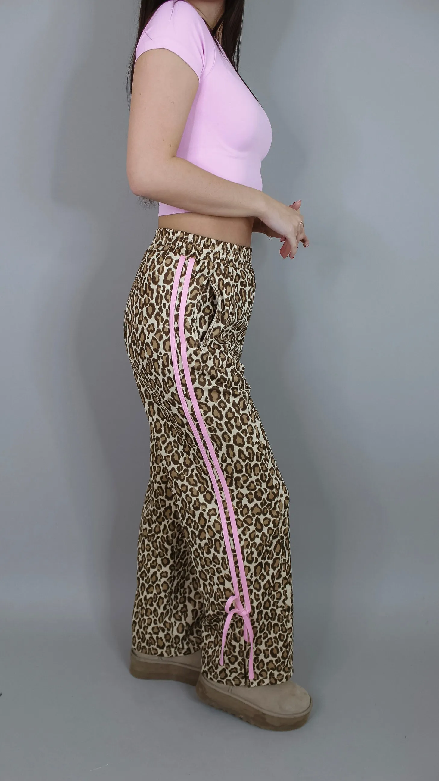 Work It Animal Print Track Pants