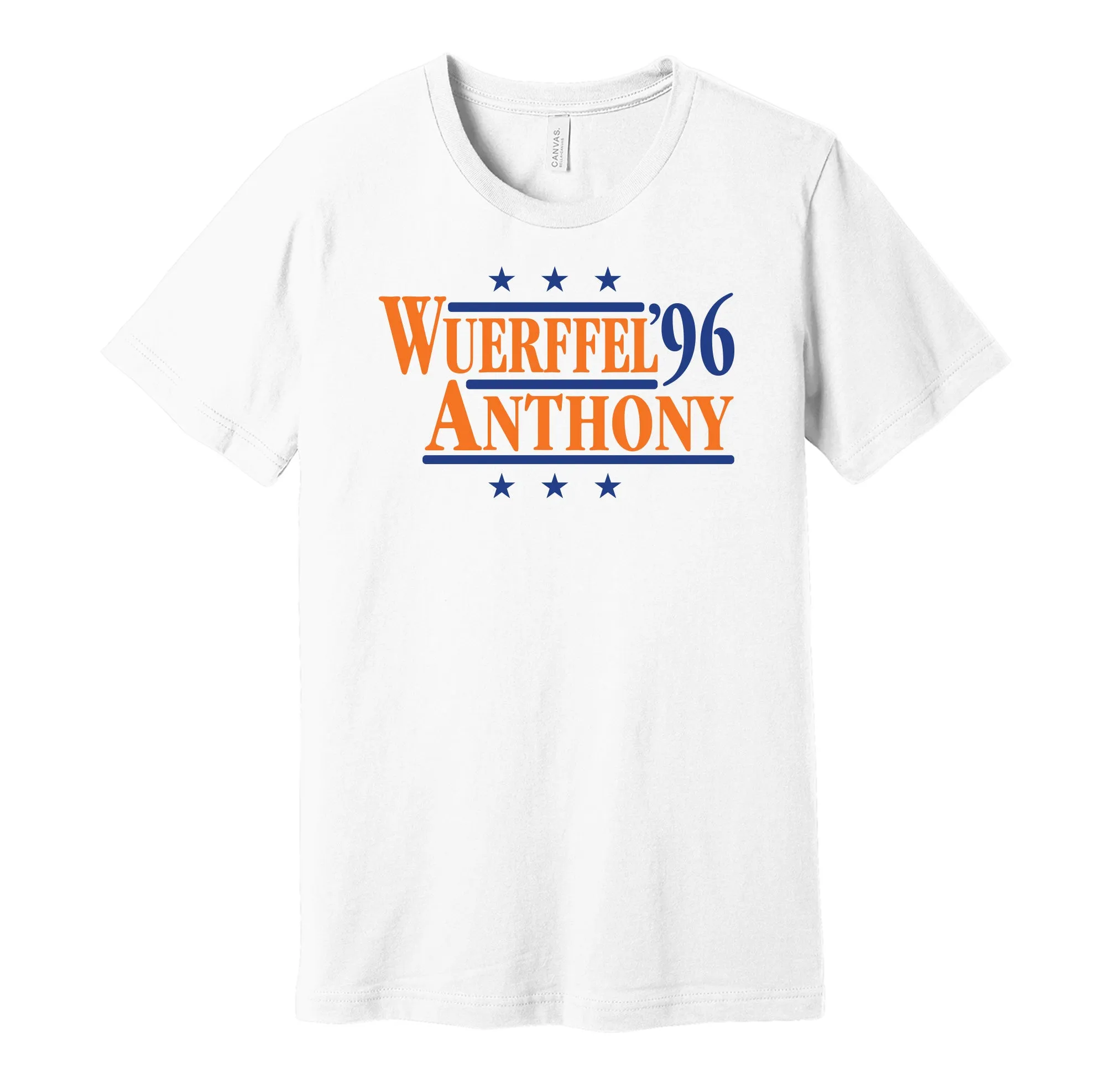 Wuerffel & Anthony '96 - Florida Football Political Campaign Parody T-Shirt - Hyper Than Hype Shirts