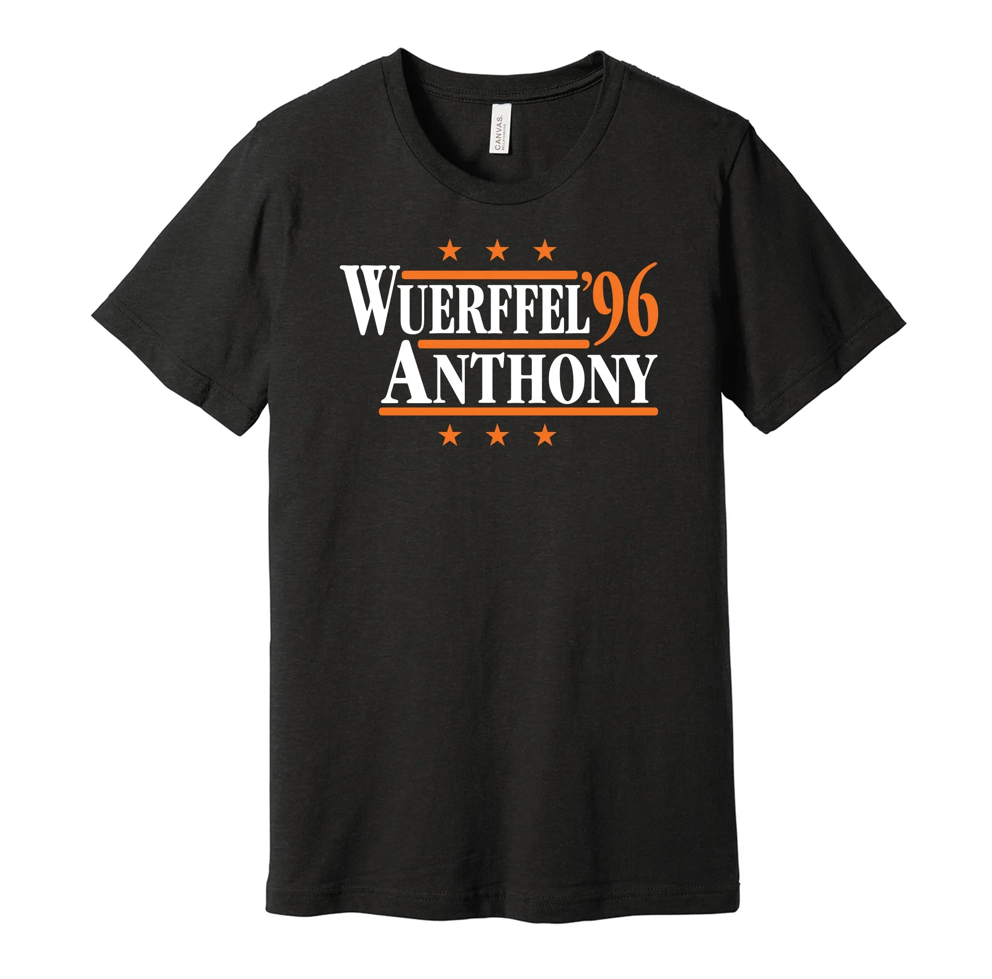 Wuerffel & Anthony '96 - Florida Football Political Campaign Parody T-Shirt - Hyper Than Hype Shirts