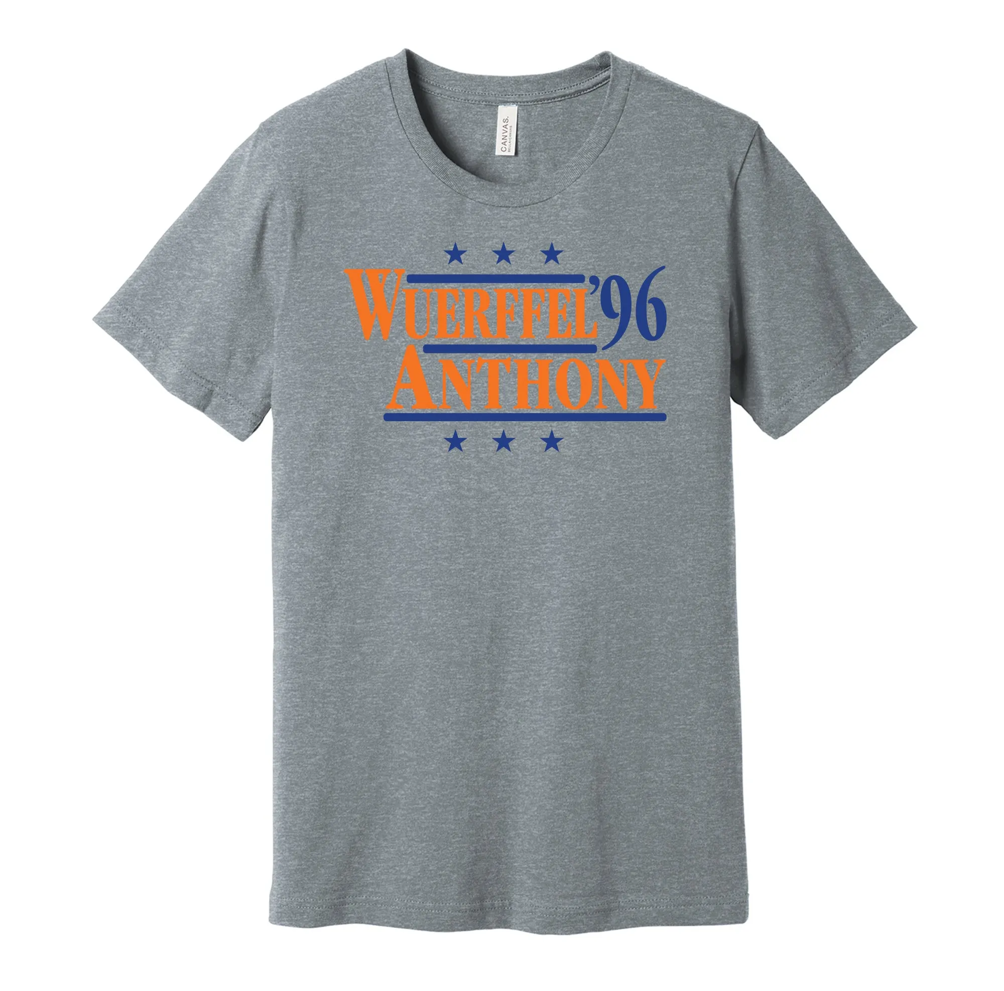 Wuerffel & Anthony '96 - Florida Football Political Campaign Parody T-Shirt - Hyper Than Hype Shirts