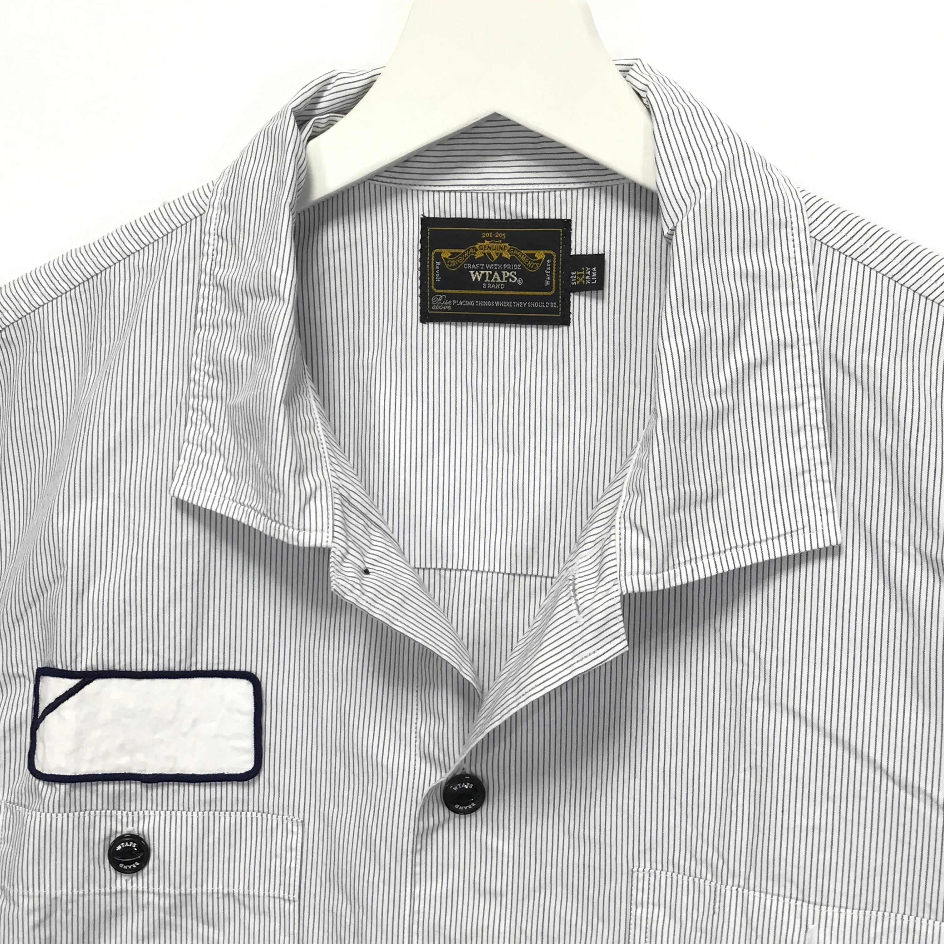 [XL] WTaps SS09 Vatos Striped S/S Shirt