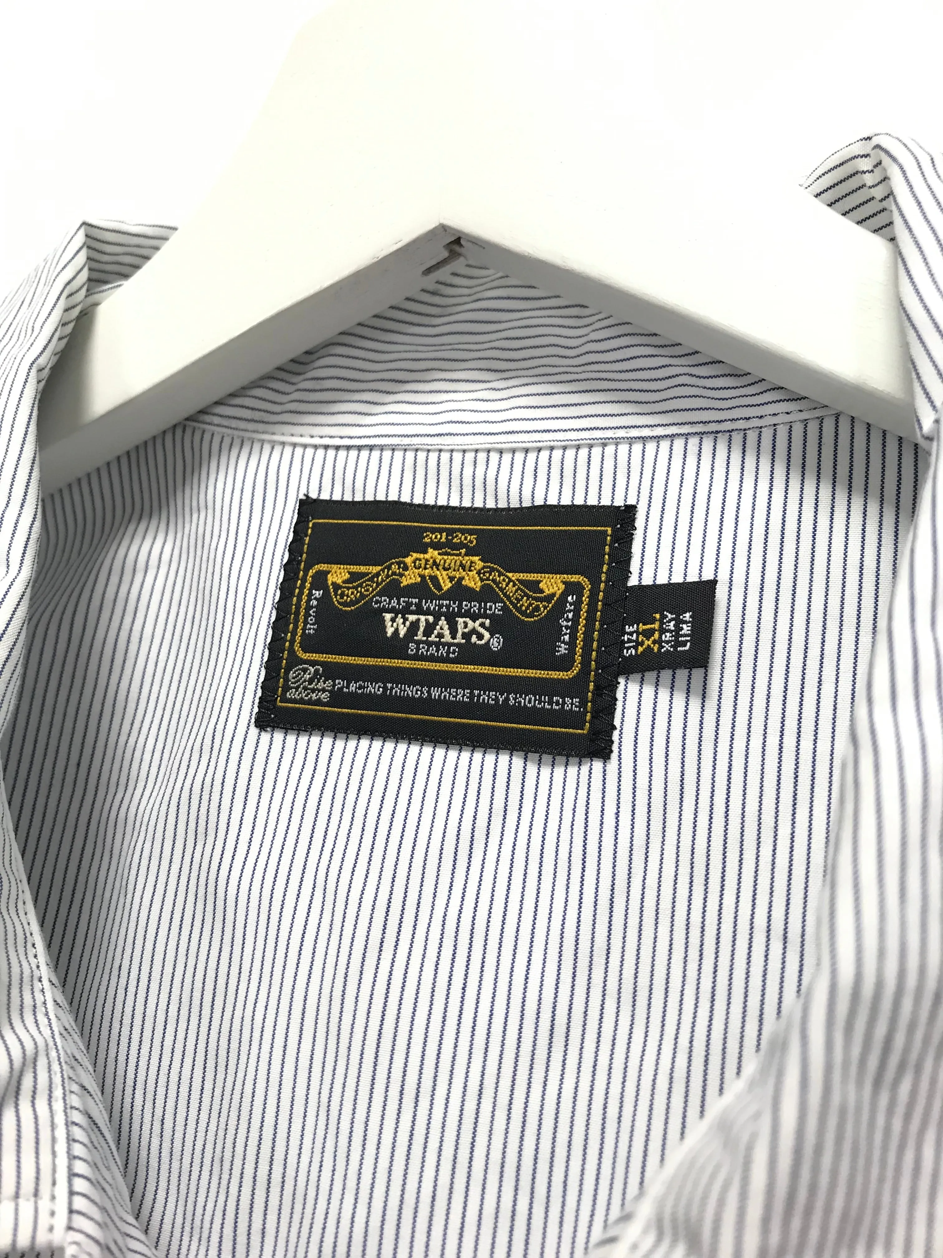 [XL] WTaps SS09 Vatos Striped S/S Shirt