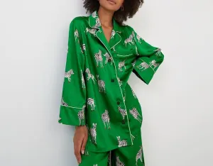 Zebra Print Long Sleeve 2PC Pajamas Set