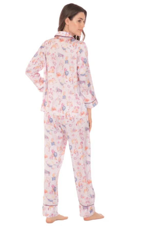 Zodiac Pant PJ Set - Lilac