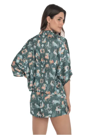 Zodiac Short PJ Set - Green